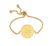EUEAVAN Bracelet Tetragrammaton Pentagramme YHVH YHWH Jéhovah Bracelet Yeshua Prière bénie Bible hébraïque 72 noms de Dieu Amulette Wicca Bijoux Cadeau pour juifs et chrétiens (or)