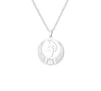 EUEAVAN Collier Anu yptien Anu vec pendentif en forme de croix de la déesse Isis Aile Scarabée Wicca Païen Amulette Pouvoir Magique Amulette de l'Égypte Ancienne Mythologie Bijoux Cadeau
