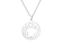 EUEAVAN Collier avec pendentif étoile de David Chai Main de Fatima mauvais œil Israël - Amulette de protection juive - Foi hébraïque - Kabbale - Cadeau pour femme, Moyen, Acier inoxydable, Pas de