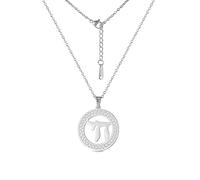EUEAVAN Collier Chai juif Lettre hébraïque pendentif cercle symbole de vie Classique juif Chai Token Nom juif Bijoux d'inspiration religieuse Femmes (chai argent 2)
