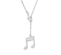 EUEAVAN Collier de Notes Avec Pendentif e Sol - Bijoux de Musique Pour Les Femmes - Cadeau d'Inspiration Pour Les Amateurs, Musiciens et Enseignants