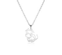 EUEAVAN Collier Highland Cow Pendentif Vache Ecosse Boucles d'oreilles Animaux Western Bijoux Ecossais pour les Amoureux de la Vache Cadeau de Fête des Mères (vache argentée)
