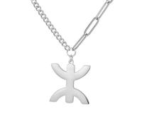 EUEAVAN Collier pendentif symbole berbère africain Collier ethnique africain Tribu musulmane Egypte Bijoux religieux Femmes Hommes (Argent 2)