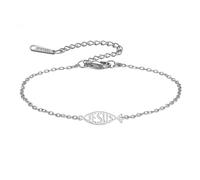 EUEAVAN Ichthus Bracelet Jésus Christ Poisson Fait à la Main Bracelet Corde Porte-Bonheur Sceau de Jérusalem Ichthys Amulette Bijoux Chrétiens Baptême ou Pâques Cadeau pour Femme Homme, Réglable