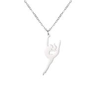 EUEAVAN Inspiration gymnastique pendentif collier Ballet ballerine sport danse Solo USA gymnastique Choker équipe bijoux fille femme Coach fille