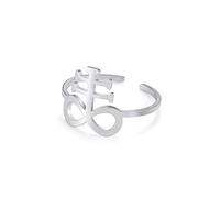 EUEAVAN Leviathan Bague en croix satanique pour homme et femme Sceau de soufre du diable de Satan Lucifer Bague soufre Bague en pierre de soufre Occulte Satanique Gothique Bijoux Talisman Cadeau
