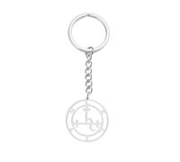 EUEAVAN Lilith Porte-clés Sigil de la déesse Lilith Phase de Lune Porte-clés Witch Païen Hécate Mythologie Amulette Bijoux Cadeaux de sorcière, Lilith Silver, Medium