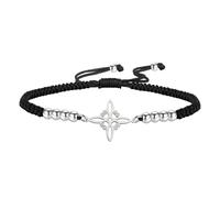 EUEAVAN Nœud de Sorcière - Bracelet Trinité Irlandais avec Nœud Celtique - Corde Tressée Faite à la Main - Rouge Porte-Bonheur - Cadeau Irlandais