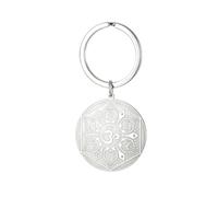 EUEAVAN Porte-clés OM 7 Chakra Mandala Bouddha Hindou Reiki OHM AUM Porte-clés Sanskrit Talisman Bouddhiste Hindouisme Bijoux Yoga Cadeau