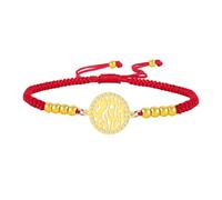 EUEAVAN Shema Israël Bracelet de prière juive Sh'ma Shema Yisrael Bracelet en corde fait main Kabbale Juive Bijoux Femme, Moitié, Acier inoxydable, Pas de pierre précieuse