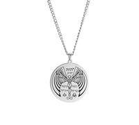 EUEAVAN Tétragramme collier YHVH YHWH Jéhovah collier Yeshua béni des prières pendentif hébreu Bible noms de Dieu religieux bijoux Seigneur amulette pour les chrétiens juifs (Collier A argent)