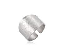 EUEAVAN Viking Compass Vegvisir Bague pour homme réglable Valknut Odin Bague pirate Symbole runes nordiques Bijoux Cadeau païen, Acier inoxydable, Aucune pierre précieuse