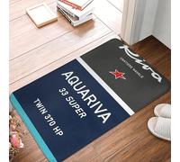 EUEKQOIB Aquariva Riva Aquarama Italie Riviera Cannes Saint Tropez Monaco Rapallo Paillasson antidérapant de Sol Maison Chambre de Pied