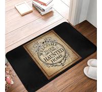 EUEKQOIB Bienvenue dans Notre Maison hantée paillasson antidérapant pour Salle de Bain Cuisine Chambre à Coucher