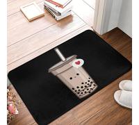 EUEKQOIB Kawaii Bubble Tea Love Boba Tea Paillasson antidérapant de Sol résistant à l'huile de Cuisine Entrée Maison Chambre de Pied