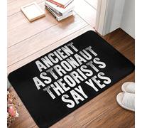 EUEKQOIB Les théoriciens de l'astronaute Antique Disent Oui drôle Extraterrestre paillasson antidérapant de Sol Cuisine entrée Maison Salon Repose-Pieds