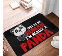 EUEKQOIB Pandas Ceci est Mon Hu Je suis Vraiment Un Panda Paillasson antidérapant de Sol Cuisine Entrée Maison Chambre de Pied