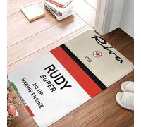 EUEKQOIB Riva Rudy Junior Aquarama Italie Riviera Cannes Saint Tropez Monaco Rapallo Paillasson antidérapant de Sol Salon Repose-Pieds