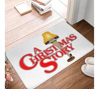 EUEKQOIB Une Lampe de Jambe d'histoire de Noël Paillasson antidérapant de Sol Absorbant Cuisine Entrée Maison Salle de Bain Coussin de Pied