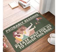 EUEKQOIB Veuillez Attendre Que Je termine Cette Page Paillasson étudiant antidérapant pour Cuisine Salle de Bain Salon Sol Porte entrée