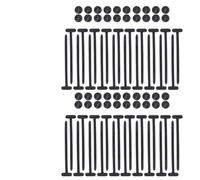 EUETVEXERK Attache-câble universelle en nylon autobloquante, sangle de fixation plastique, attache-câble, accessoires automobiles Boucle en plastique pour automobile(40pcs)