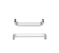 EUETVEXERK Lot de 10 poignées porte creuses en U, alliage d'aluminium, modernes et simples, adaptées for tiroirs d'armoires, argentées Poignée de porte d'armoire(96MM)