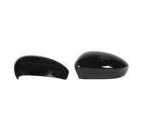 EUETVEXERK Lot de 2 coques de rétroviseur latéral gauche et droit for Fiat 500 (2007 for 2020) Rétroviseur automobile(Gloss Black)