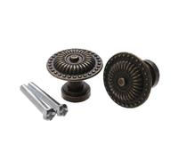 EUETVEXERK Lot de 2 poignées tiroir rondes style antique for placard, armoire, porte, meuble Poignée de porte d'armoire(9-25mm)