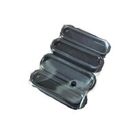 EUETVEXERK Lot de 4 boutons porte ovales auto-adhésifs for portes intérieures, fenêtres, armoires, tiroirs, poignées auxiliaires antidérapantes Poignée de porte d'armoire(Black 4pcs)