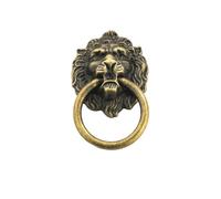 EUETVEXERK Lot de 4 for 1 boutons en forme tête lion bronze antique, poignée alliage vintage décorative for porte, armoire, tiroir Poignée de porte d'armoire(Style E,1pc)
