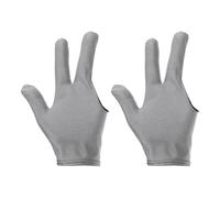 EUETVEXERK Lot de 4 Gants de Billard Respirants for gaucher et droitier, for tireur, carambole, Billard, Snooker, Sport, Gris Accessoires pour équipements de Billard