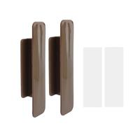 EUETVEXERK Lot de 4 ou 2 poignées autocollantes for tiroirs, armoires, portes, placards Poignée de porte d'armoire(Coffee,1 Set(2Pcs))