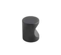 EUETVEXERK Lot de 5 poignées tiroir simples en alliage d'aluminium, style nordique moderne, for meuble, armoire, trou unique, colorées Poignée de porte d'armoire(G-black)