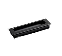 EUETVEXERK Poignée encastrée invisible for porte d'armoire, longueur 400 mm, en alliage d'aluminium Poignée de porte d'armoire(Black 112mm,C)