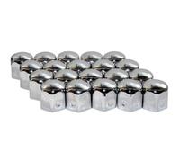 Eufab Cache-écrous de roue 15231 - 19 mm chrome métal - Lot de 20