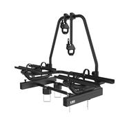 Eufab LAS Support de Timon BC260 Noir pour 2 Vélos E-Bike + Rampe Mobile