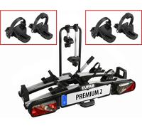 Eufab Porte-Vélos PREMIUM 2 60KG Pliable E-Bike + XL Support De Roue