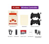 (EUFC-500G-706W-2) Console de jeux vidéo rétro 4K UHD Hyper Base FC Game Box Ext.500G HDD PSP/PS1/N64/DC/3DO/MAME/NDS