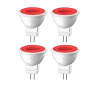 eufeifeiegds Ampoule LED MR11 GU4 bleu rouge vert 3 W 12 V remplace 10 20 35 .0 for décoration extérieure et paysage(rouge)