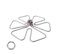 eufeifeiegds Chauffe-eau électrique triphasé DN40, élément chauffant 3 kW/4,5 kW/6 kW/9 kW/12 kW, 380 V, acier inoxydable(6kw)