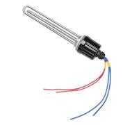 eufeifeiegds Chauffe-eau solaire AC/DC avec sonde et thermostat 48V 220V for élément chauffant de chauffe-eau électrique en acier inoxydable SUS304(220v 1500w 48v 550w)