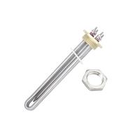 eufeifeiegds Élément chauffant 12 V CC 600 W, bride en cuivre DN32, chauffe-eau tubulaire 1 1/4", solaire avec sonde de température(Heater Nut)