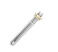 eufeifeiegds Élément chauffant 12 V CC 600 W, bride en cuivre DN32, chauffe-eau tubulaire 1 1/4", solaire avec sonde de température(Heater)