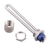 eufeifeiegds Élément chauffant for chauffe-eau 220 V avec filetage de 1 pouce, résistance tubulaire électrique en acier inoxydable SUS304, 500 W/750 W/1000 W/1500 W(Grigio,1500w)