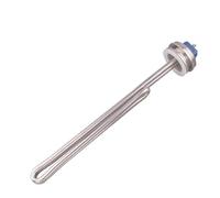 eufeifeiegds Élément chauffant for eau de 1,5 pouce à fixation Tri-clamp avec couvercle en acier inoxydable, for chauffage liquide 240 V, puissance 2, kW(Heater,SUS cover,4.5kw L280mm)