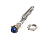 eufeifeiegds Élément chauffant solaire submersible à tube plié, filetage cuivre G1 NPT, 110 V, 220, 380, puissance 1 kW 6(With lock nut,110V,3KW 230mmL)