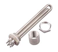 eufeifeiegds Élément chauffant tubulaire 36 V, filetage 1" BSP, DN25, for chauffe-eau solaire électrique CC, acier inoxydable SUS304, 1200 W/1500 W/1800 W/2000 W/2700 W(Shown,1200w)