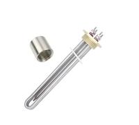 eufeifeiegds Élément chauffant tubulaire à bride en cuivre DN32, 36 V, 1,2 kW, filetage 1/4", avec sonde(Heater Thread)