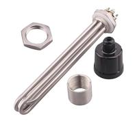 eufeifeiegds Élément chauffant tubulaire électrique 220 V DN32 DN40 for réservoir d'eau, acier inoxydable SUS304, 2 kW/3 kW/3750 W/4,5 kW/6 kW(With all fittings,DN32,3750w)