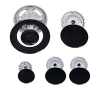 eufeifeiegds Ensemble de chapeaux de cuisinière améliorés, couvercle de couronne de brûleur de cuisinière à gaz de four, comme indiqué, en métal for la cuisine, adapté aux poignées de cuisinière, kit